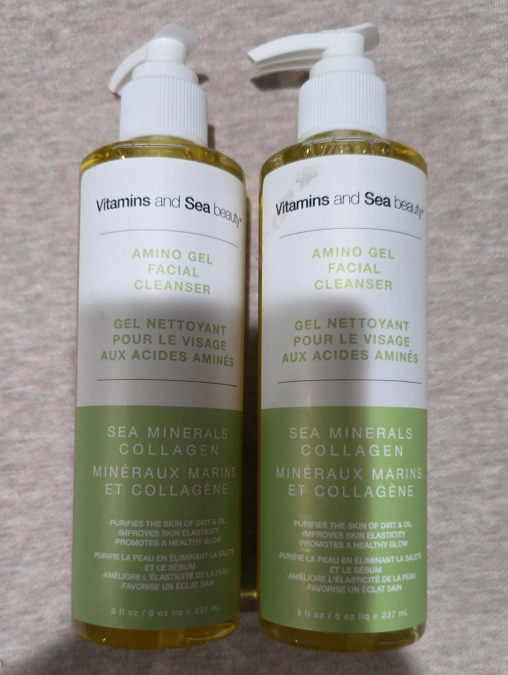 Vitamins and Sea Beauty Amino Gel Facial Cleanser - 2 Items